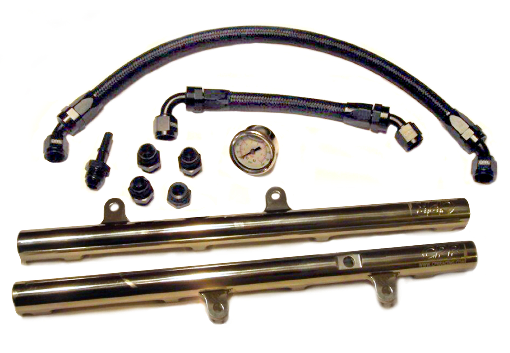 CPR Racing Mopar Billet Fuel Rail Kit with Lines-Gauge 6.1L Hemi